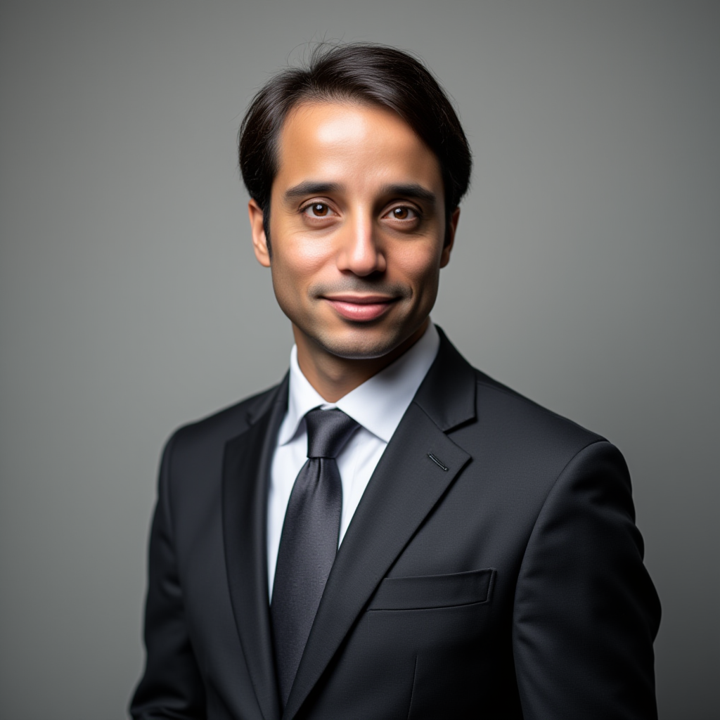 Studio-quality AI professional headshot result
